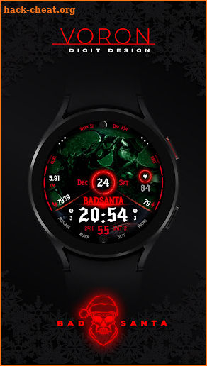 Bad Santa Christmas Watch Face screenshot