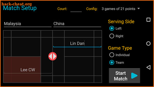 Badminton Umpire Pro screenshot