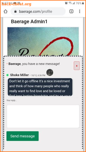 Baerage Dating screenshot