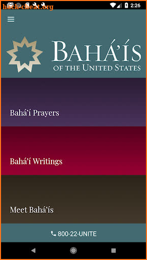 Bahai.us screenshot