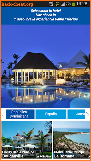 Bahia Principe Hotels screenshot