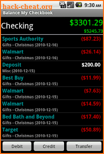 Balance My Checkbook Pro screenshot