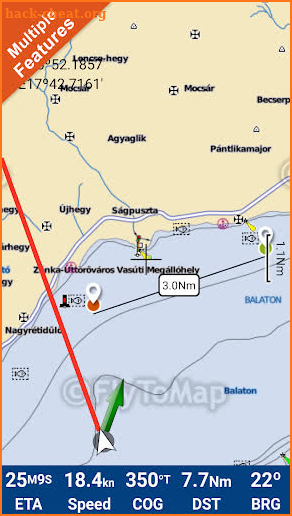 Balaton Lake GPS Map Navigator screenshot