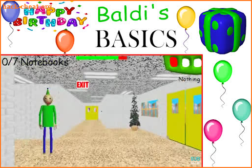 Baldi Birthday Basic Bash Party screenshot