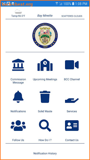 Baldwin County AL Commission screenshot