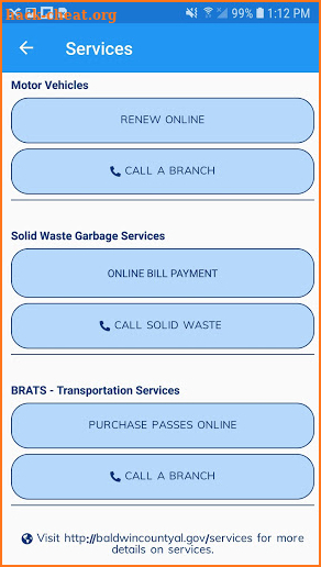 Baldwin County AL Commission screenshot