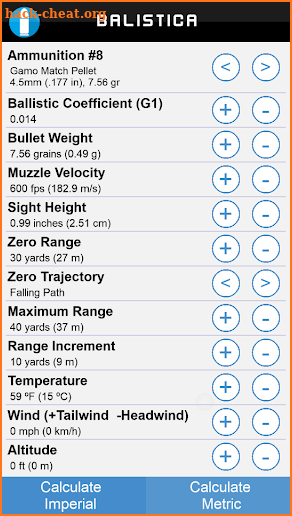 BALISTICA - Ballistics for Firearms and Airguns screenshot