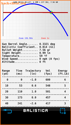 BALISTICA - Ballistics for Firearms and Airguns screenshot