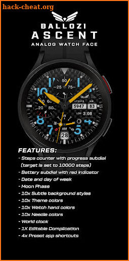 BALLOZI Ascent Watch Face screenshot