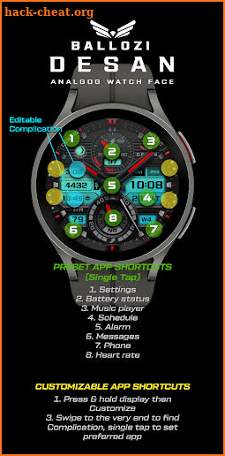 BALLOZI Desan Watch Face screenshot