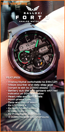 BALLOZI Forto Watch Face screenshot