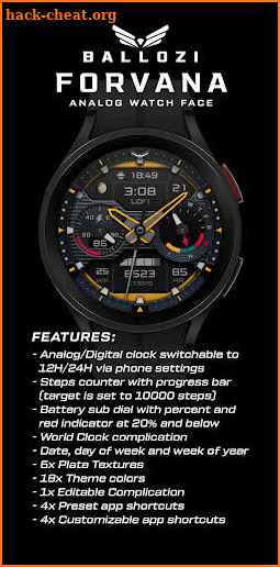 BALLOZI FORVANA Watch Face screenshot