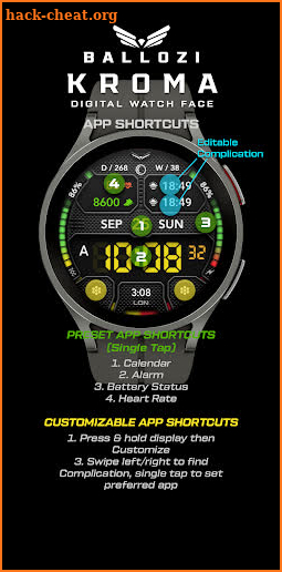 BALLOZI KROMA Watch Face screenshot