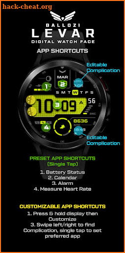 BALLOZI Levar Watch Face screenshot