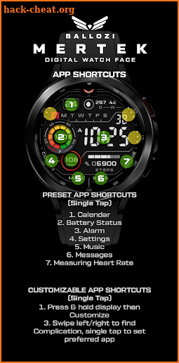 BALLOZI Mertek Watch Face screenshot