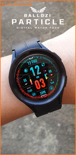 BALLOZI Particle Watch Face screenshot