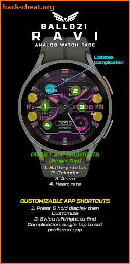 BALLOZI Ravi Watch Face screenshot