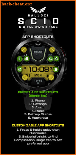 BALLOZI SCIO Watch Face screenshot