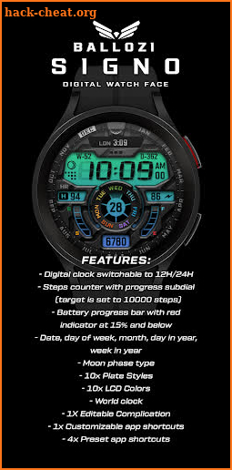 BALLOZI Signo Watch Face screenshot