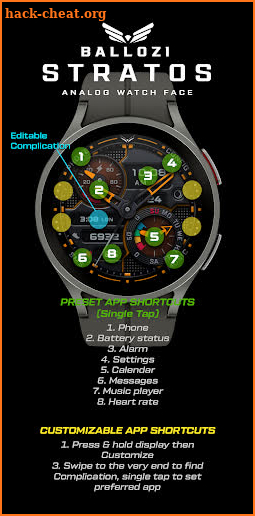 BALLOZI Stratos Watch Face screenshot