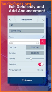 Ballpark Walkup Songs DJ screenshot