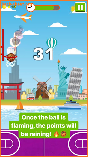 Balls on fire screenshot