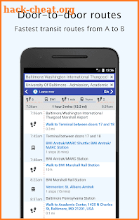 Baltimore Transit: Offline MTA & maps in Maryland screenshot