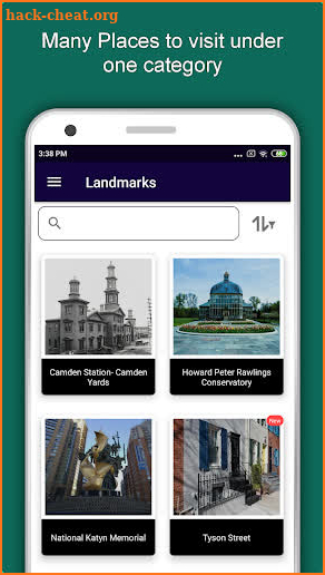 Baltimore Travel & Explore, Of screenshot