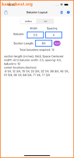 Baluster Layout screenshot