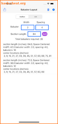 Baluster Layout screenshot