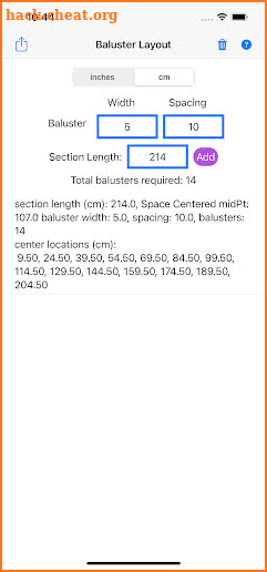 Baluster Layout screenshot