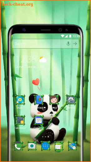 Bamboo Panda Emoji Theme screenshot