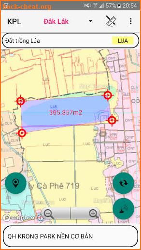 Bản đồ QH sử dụng đất Krong Park (Đắk Lắk) screenshot