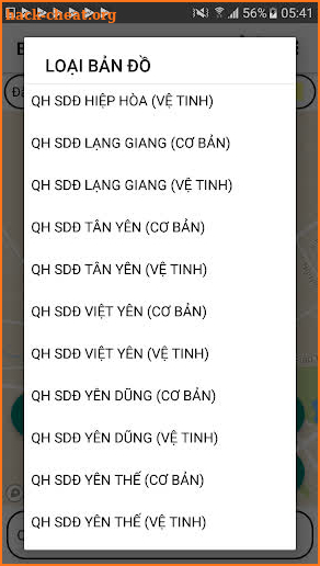 Bản đồ QH sử dụng đất tỉnh Bắc Giang screenshot