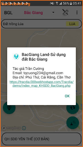 Bản đồ QH sử dụng đất tỉnh Bắc Giang screenshot