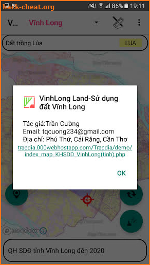 Bản đồ QH sử dụng đất tỉnh Vĩnh Long screenshot