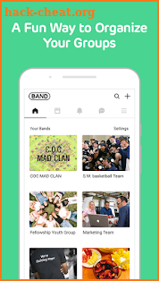 BAND - Organize your groups screenshot