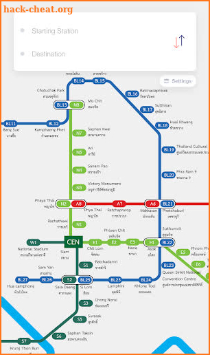 Bangkok MRT Boat BTS Airport Link screenshot