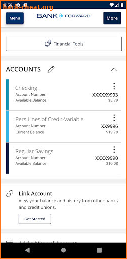 Bank Forward screenshot