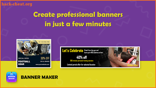 Banner Maker, Web Banner Ads, Roll Up Banners screenshot