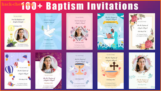 Baptism Communion Invitation screenshot