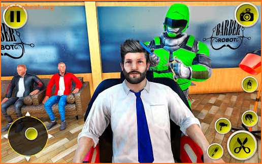 Barber Robot Salon:Hair Cutting Game Free screenshot