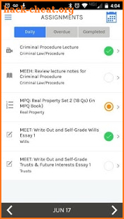 BARBRI Study Plan screenshot