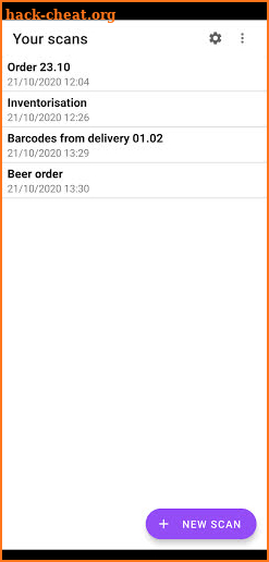 Barcode counter - Free inventory barcode scanner screenshot