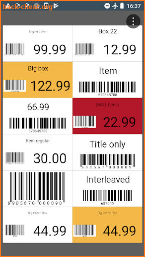 Barcode Generator - create labels with PDF export screenshot