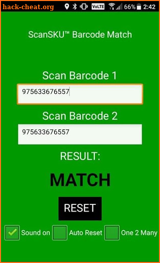 Barcode Match & Comparison Checker PRO screenshot