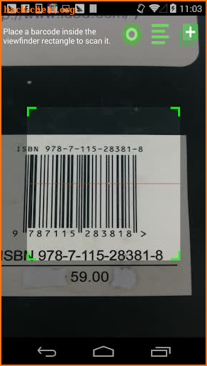 Barcode Scanner Pro screenshot