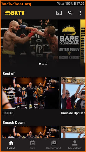 Bare Knuckle TV screenshot