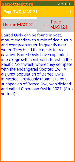 Barred Owl screenshot