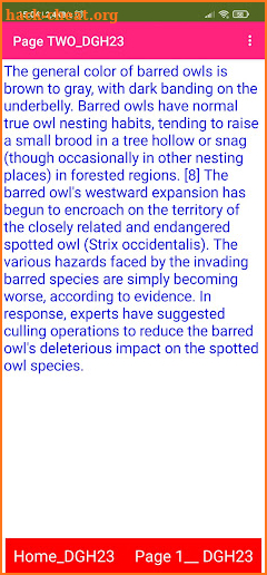 Barred Owl TB08 screenshot